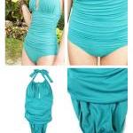 Simple Fashion Solid Color Piece Swimsuit