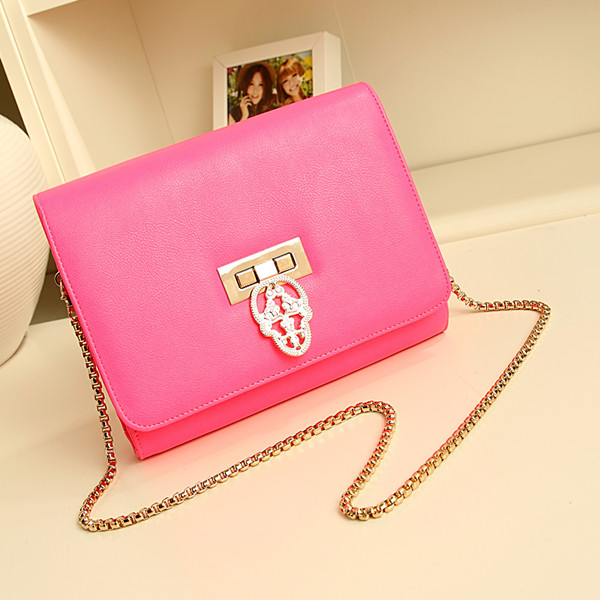 Candy-colored Hollow Skull Evening Bag