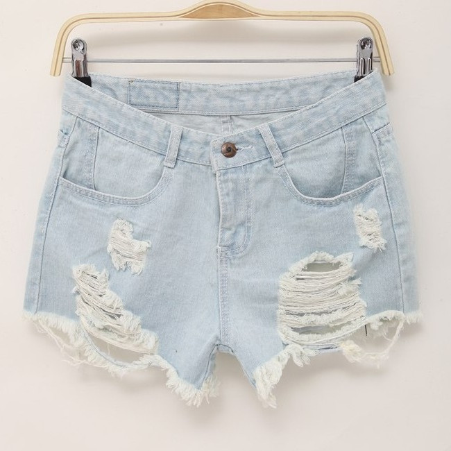 Frayed Jean Shorts - Darling Denim