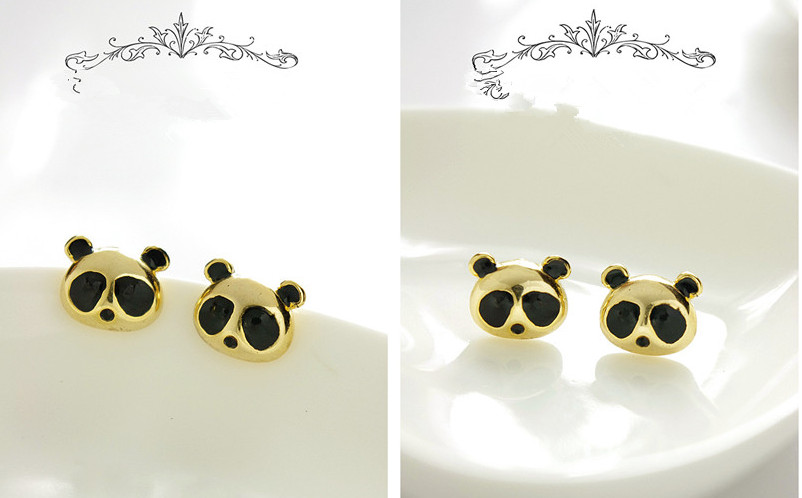 MUKTANK×SUN HUNTER Huahua Panda Earrings
